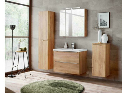 Conception Meubles de salle de bain Salle de bain 4 pcs. Ensemble Suite Armoire Déco Lavabo
