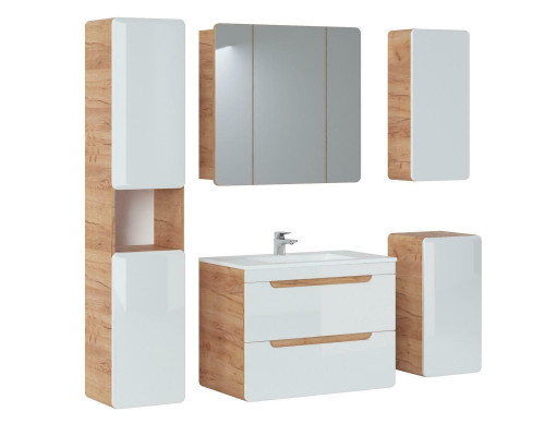 Design Meubles de salle de bain Salle de bain 5 pièces. Ensemble de placard éclairage