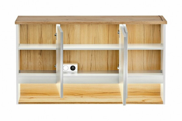 Meubles de salle de bain design Ensemble de 3 pièces Armoire Lavabo Éclairage