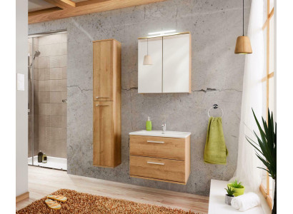 Meubles de salle de bain design Ensemble de décoration 3 pièces pour salle de bain Armoire Lavabo