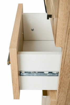 Meubles de salle de bain design Ensemble de décoration 3 pièces pour salle de bain Armoire Lavabo