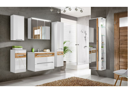 Meuble de salle de bain Design Salle de bain 6 pièces Ensemble Décoratif Armoire Lavabo