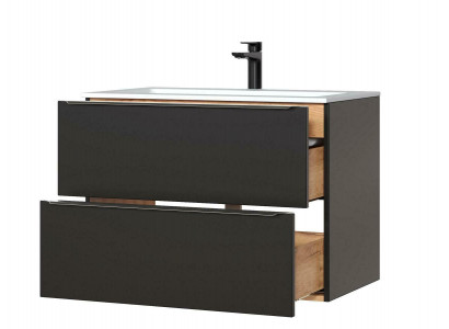 Lavabo de luxe Meuble de base pour lavabo Vasque d'armoire pour lavabo de salle de bain de 80 cm.