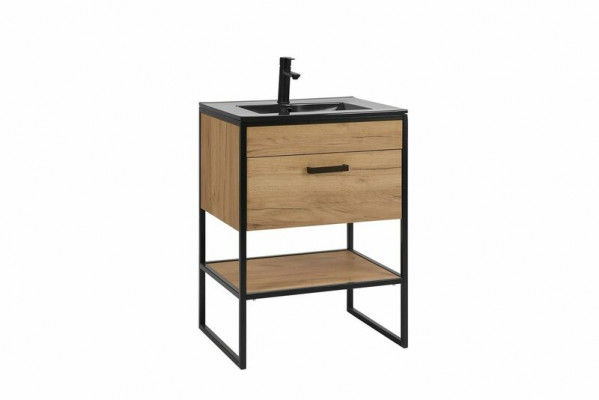 Ensemble de meubles de salle de bain 60cm Lavabo avec meuble sous-lavabo Style loft
