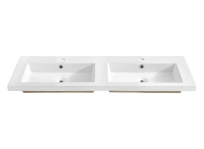 Double vasque en céramique Lavabo Comptoir de lavabo Lavabo sur plan de travail