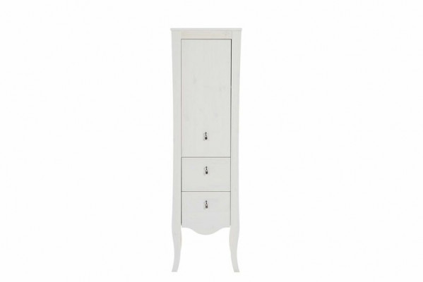 Meuble de salle de bain Armoire en bois Armoire haute Blanche Cabinet de salle de bain