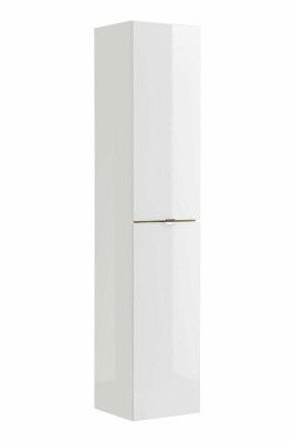 Ensemble de 4 pièces de meubles de salle de bain Design. Ensemble de suite décorative comprenant armoire, lavabo.
