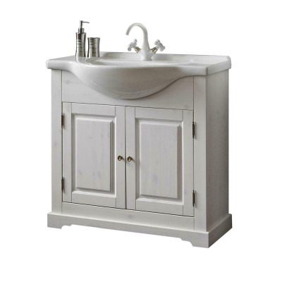 Lavabo de maison de campagne de qualité luxueuse lavabo bassin avec meuble sous-vasque 85x35x81