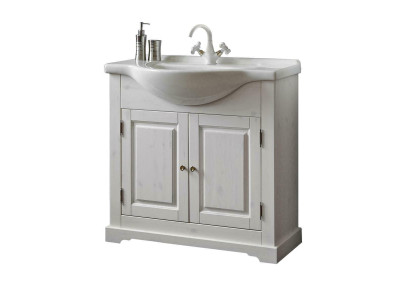 Lavabo de maison de campagne de qualité luxueuse lavabo bassin avec meuble sous-vasque 85x35x81