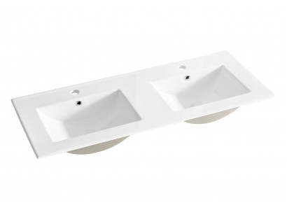 Lavabo en céramique double pour lavage des mains Lavabo en céramique pour salle de bain