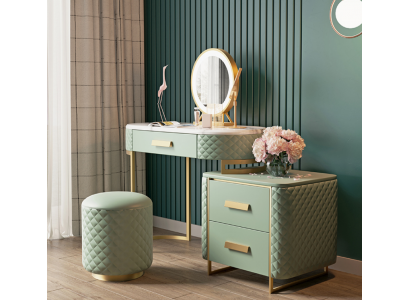 Table de maquillage Design Tables Cosmétiques Coiffeuse Miroir Console Chambre