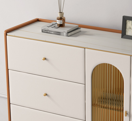 Moderne Holzkommode Weiß Sideboard Lowboards Wohnzimmerschrank neu