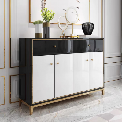 Commode Armoire Buffet Blanc Moderne Commodes Salle à manger Bois Luxe Nouveau