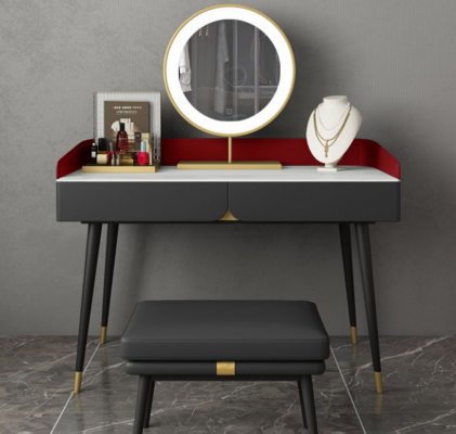 Coiffeuse murale miroir coiffeur consoles tables chambre nouveau