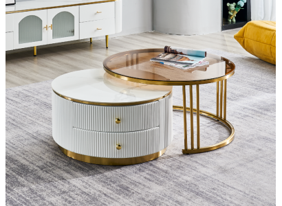 Table basse Salon Mobilier de luxe en bois Tables à café Tables à café 80x40.5 Table