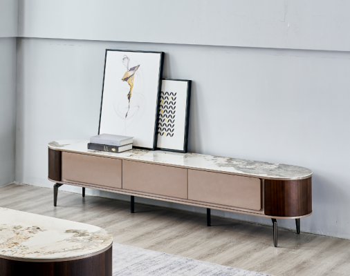 Buffet TV Armoire Bas en bois Moderne Support de salon Nouveau meuble télévision