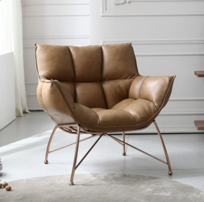 Siège de fauteuil à ailes Canapé Repose-pieds Véritable canapé Rembourrage Lounge Relax Siège neuf