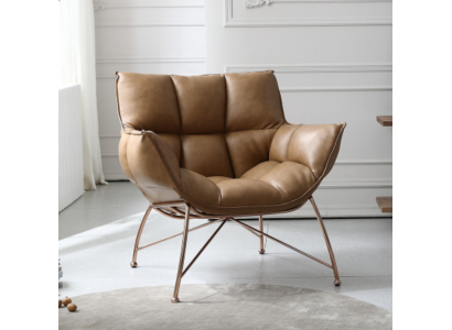 Siège de fauteuil à ailes Canapé Repose-pieds Véritable canapé Rembourrage Lounge Relax Siège neuf