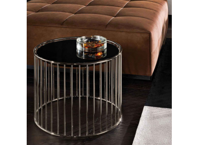 Table d'appoint Design Table basse Design Salon Moderne en acier inoxydable.