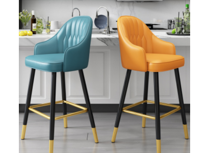 Tabouret de bar Chaise de bar Design en tissu Chaises de bar Tabouret de salle à manger neuf