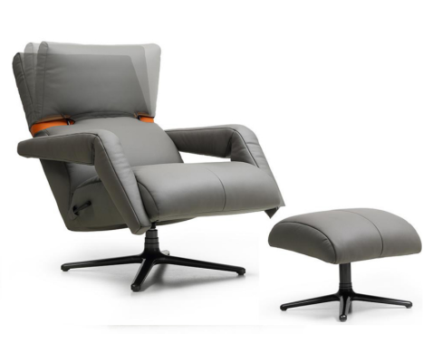 Fauteuil Club de luxe Lounge Relax en similicuir Mobilier Salon Chambre à coucher