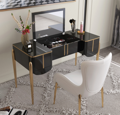 Coiffeuse moderne Miroir de luxe Console Commode Chambre nouvelle