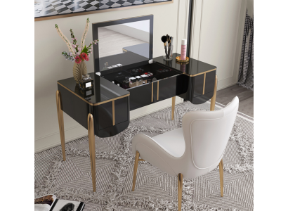 Coiffeuse moderne Miroir de luxe Console Commode Chambre nouvelle