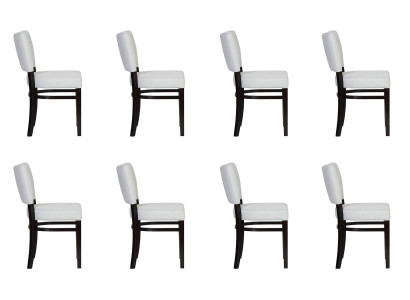 8 chaises de salle à manger Chaise Fauteuil Set Lounge Club avec accoudoirs Luxe