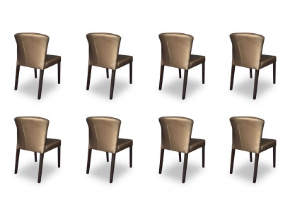 8x Chaises Chaise Rembourrage Design Lehn Suite Fauteuil Complet Ensemble Moderne neuf