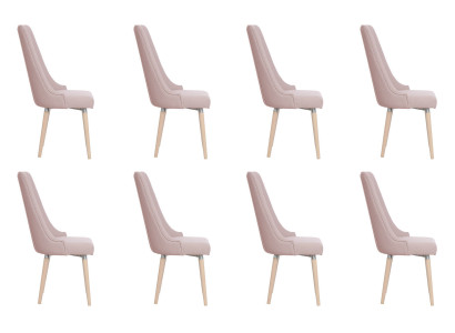 8x Chaises Chaise Rembourrage Moderne Set Design Lehn Suite Fauteuil Complet neuf