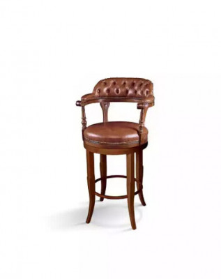 Chaises de tabouret de bar Chesterfield Chaise Fauteuil Fauteuil Bar Fauteuil de relaxation Luxe Rembourrage