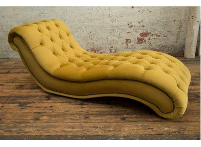 Chesterfield Chaise Longues Canapé Long Lounger Chaise Club Relax Loungers Cuir