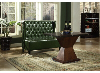 Canapé Chesterfield Pouf Banquette siège Vert Salle d'attente Salon Bureau Canapés neufs