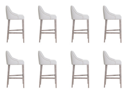 Tabouret de bar design 8x Chaise Tabouret Comptoir Bar Ensemble de chaises Complet nouvelle suite