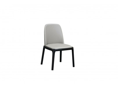 Chaise 1x Chaise Rembourrée Salle à Manger Fauteuil Lounge Club Textile Cuir TV Tissu
