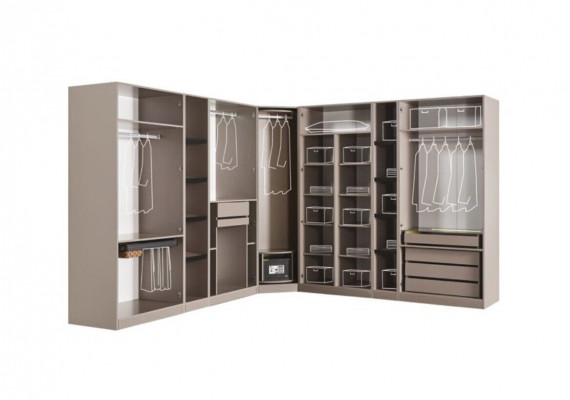 Configurer des armoires de dressing Armoire de chambre Meubles de grenier Armoire d'angle