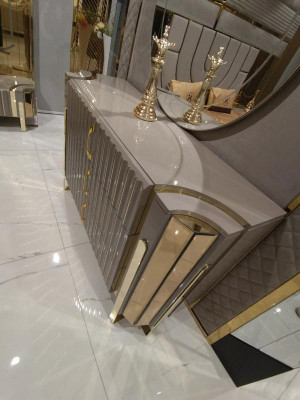 Commode avec miroir Moderne Commode avec miroir de Luxe Design Moderne Chambre