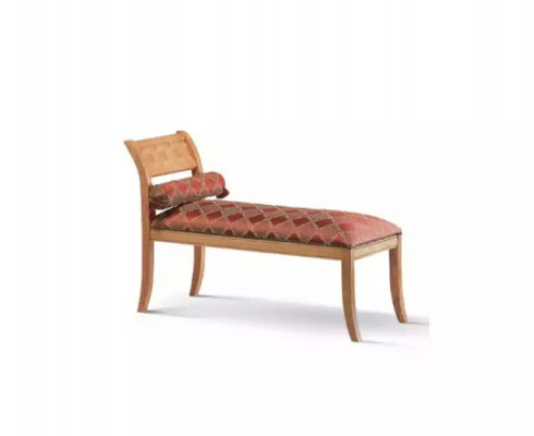 Chaise longue classique r Meubles Salon Design Canapé Textile Rouge