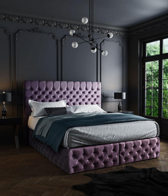 Chambre Lit Lits Rembourrage Double Mariage Hôtel Luxe Cuir Moderne