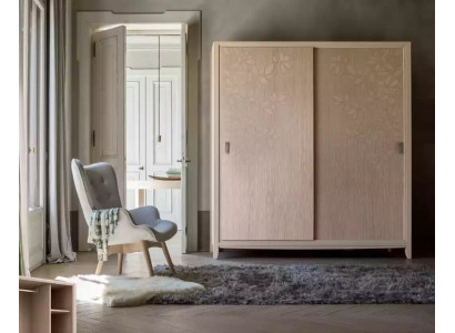 Chambre Armoire Matériau Armoire en bois Moderne Armoires beige