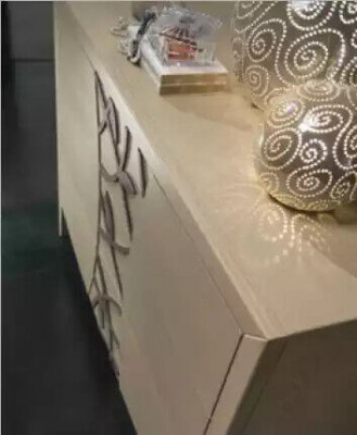 Commode de chambre Miroir Buffet Commodes en bois Design moderne de luxe