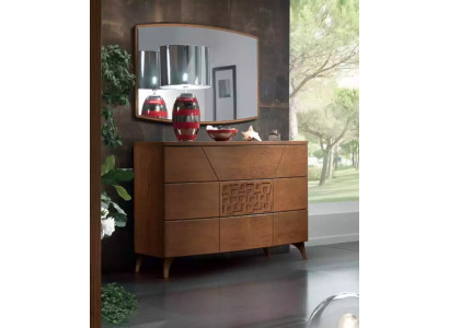 Ensemble de chambre Commode Miroir Luxueux Complet Commodes Modernes 2 pièces