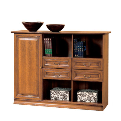 Étagère à livres classique Commode Commode Armoire Buffet Armoire latérale