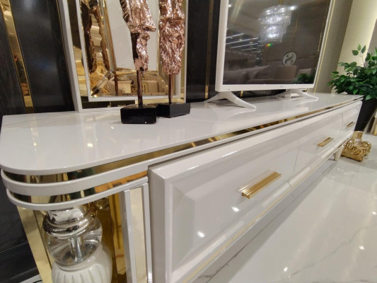 Meuble de télévision moderne Étagère Buffet Meuble TV Commode Meuble bas TV Armoire Mobilier