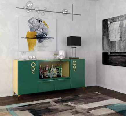 Buffet de luxe Vert console neuf Buffets modernes Coffres de séjour en bois