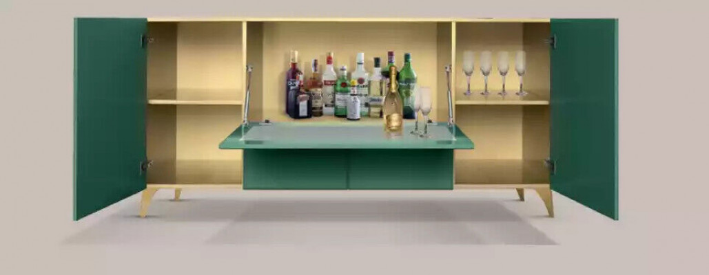 Buffet de luxe Vert console neuf Buffets modernes Coffres de séjour en bois