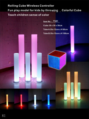 Cube LED jouet pour enfants Cube d'apprentissage Cube lumineux d'apprentissage de couleur Décoration Décoration.