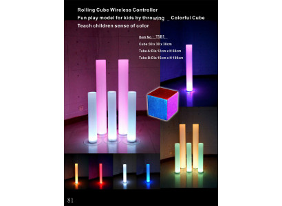 Cube LED jouet pour enfants Cube d'apprentissage Cube lumineux d'apprentissage de couleur Décoration Décoration.
