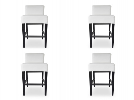 4x Tabouret de bar Tabouret de bar Table de comptoir Chaise Ensemble de chaises Siège Rembourrage Suite