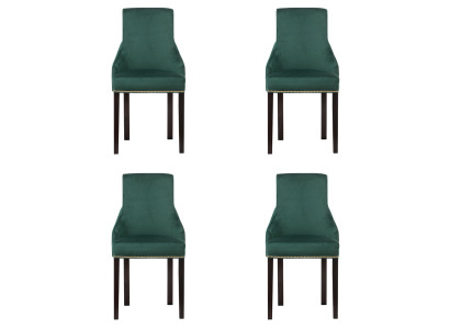 4x Chaises de siège rembourrées design Voir la suite de fauteuils Club fauteuil de salon assorti